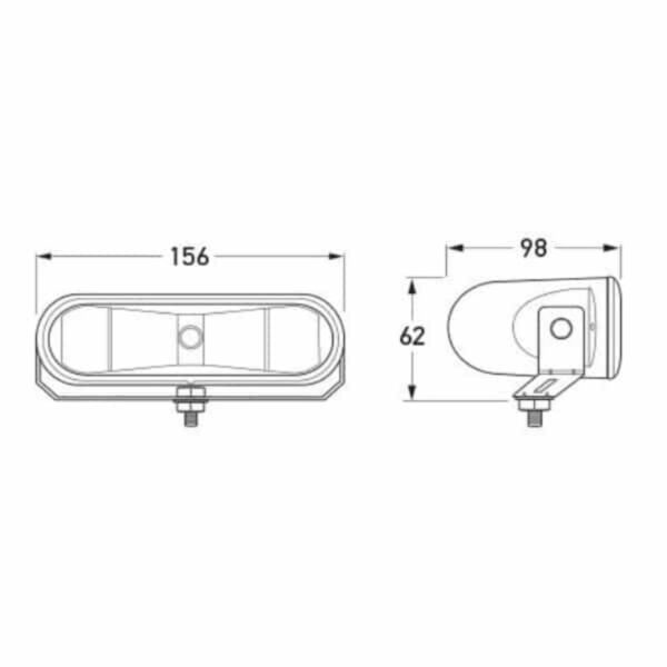"Hella FF 75 Spread Beam Driving Lamp: Illuminate Your Path with Maximum Visibility"