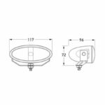 "Hella FF 50 Spread Beam Driving Lamp: Illuminate Your Path with Maximum Visibility"