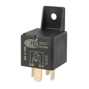"Hella 12V 4 Pin 40A Mini Relay with Diode - Normally Open"