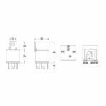 "Hella 24V 5 Pin Normally Open Mini Relay – 22A – Diode | High Quality, Reliable Relay"