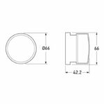 "Hella 60mm Rear Reflex Reflector Module - Enhance Visibility & Safety"