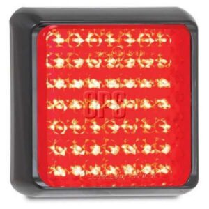 Led Autolamps 100Rm Single Stop/Tail Lamp - Black Bracket (Blister)