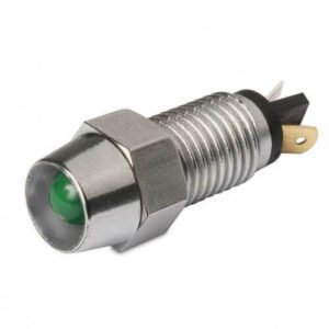 "Hella 2721 12V LED Pilot Lamp - Chrome Body for Maximum Visibility"