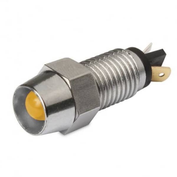 "Hella 2721 12V LED Pilot Lamp - Chrome Body for Maximum Visibility"