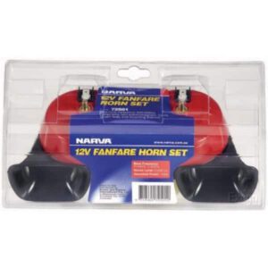 Narva 72501 12V Fanfare Horn Set: Loud, Durable Horns for Your Vehicle