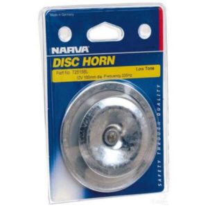 "12V Low Tone Disc Horn - Narva 72515BL - Get Loud & Clear Sound!"