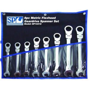 SP Tools 8 Piece Flexhead Metric Geardrive Wrench Spanner Set Jumbo SP10318
