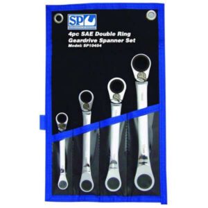 Sp Tools Sp10454 Sp Tools 4Pc Sae 15 Deg. Offset Double Ring Gear Drive Spanner Set