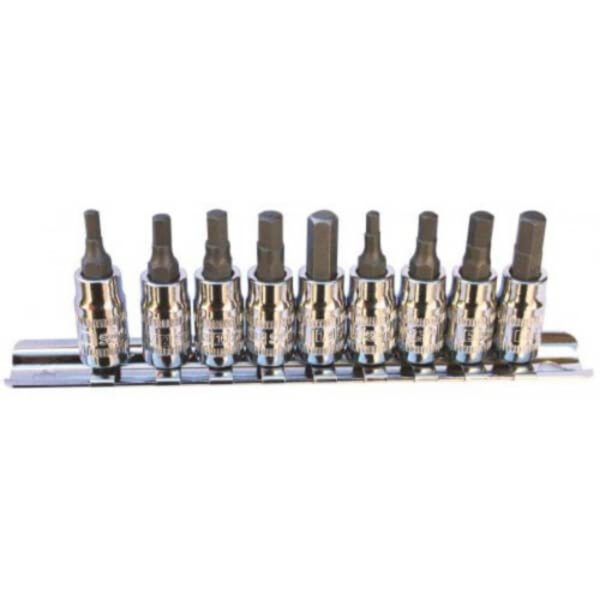 Sp Tools Sp20545 9Pc 1/4" & 3/8 Dr Metric Inhex Socket Set
