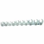 Sp Tools SP20574 3/8 Drive Flare Crowfoot Spanner Set On Rail