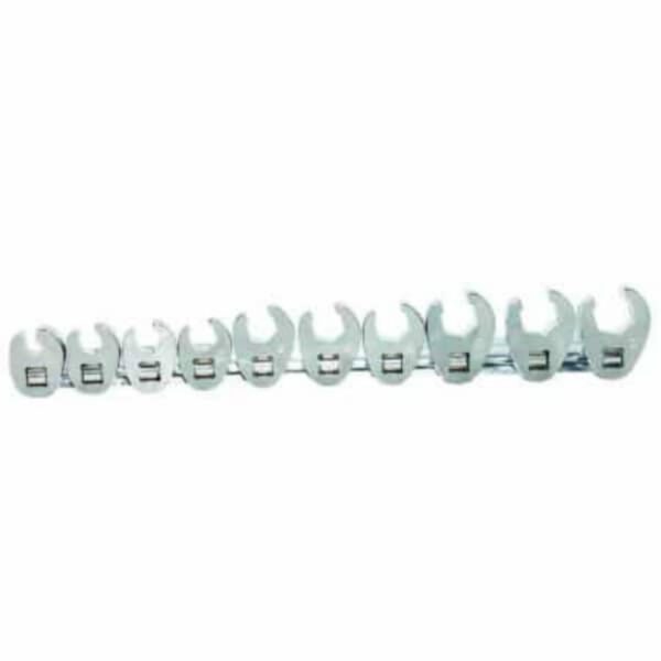 Sp Tools SP20574 3/8 Drive Flare Crowfoot Spanner Set On Rail