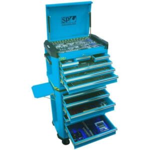 Sp Tools Sp50542 408Pc Metric/Sae Tool Kit In Hyper Blue Concept Tool Box
