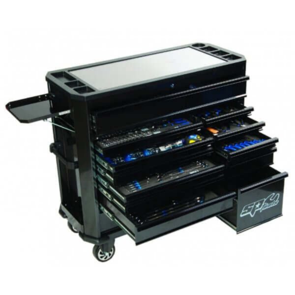 "347-Piece Sp Tools SP50765 Toolkit in Black Roller Cabinet - Perfect for DIY Projects!"