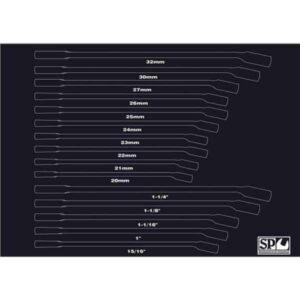 "Organize Your Tools with the SP Tools SP50916 Large Spanner Eva Foam Tool Storage System"