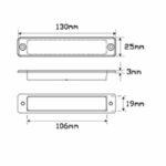 Led Autolamps 25R12 25 Series Stop/Tail Lamp