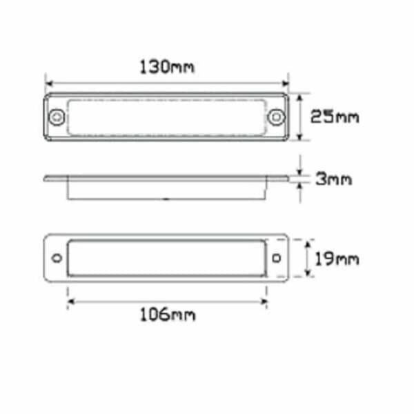 Led Autolamps 25R12 25 Series Stop/Tail Lamp