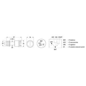 "Hella Starter & Ignition Switch - Brass Construction | High Quality & Durable"