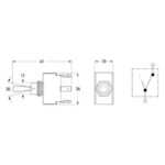 "Hella Toggle Switch Off-On Metal Shaft: Durable, Reliable On/Off Switch"