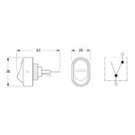 "Compact Hella Rocker Switch Off-On: Get Maximum Control & Visibility"