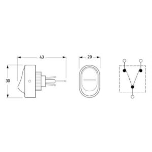 "Compact On-On Hella Rocker Switch: Engage & Activate with Ease!"
