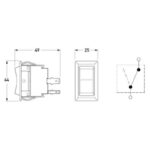 "Heavy Duty Hella Rocker Switch Off-On: Durable & Reliable"