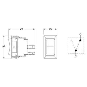"Heavy Duty Hella Rocker Switch Off-On: Durable & Reliable"