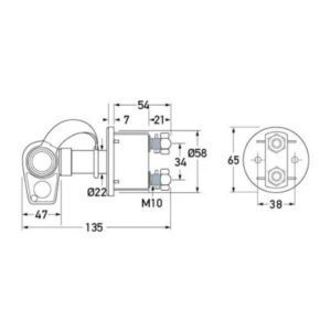 "Hella Battery Master Switch Off-On with Sealing Cap | Durable & Reliable Switch for Your Vehicle"