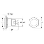 "Hella Push Switch Off-On Latching Stainless Steel LED Ring - Buy Now!"