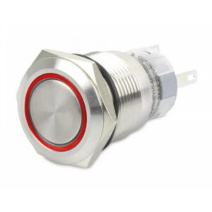 "Hella Push Switch Off-(On) Momentary Stainless Steel LED Ring - Buy Now!"
