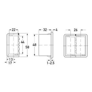 "Universal Rocker Switch Mounting Panels by Hella 8HG716734001 - Buy Now!"