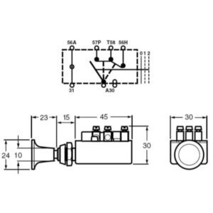 "Hella 4055 Push/Pull Switch Off-On-On Headlamp - Buy Now for Maximum Visibility!"