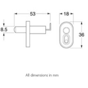 Door Contact Switch On-Off Plastic - Normally Closed
