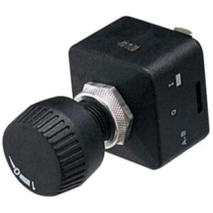 "Hella 4020 Rotary Switch Off-On Round Knob - Quality On/Off Switch for Your Home or Business"