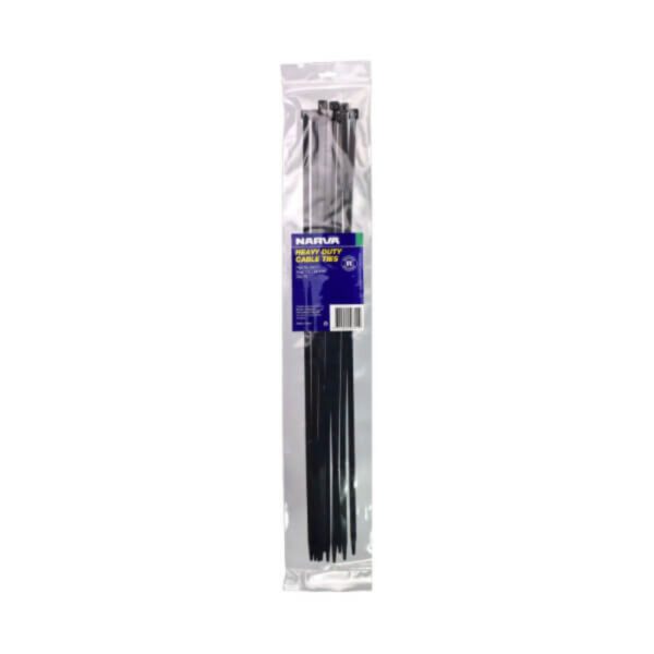 "10 Pack of Narva Heavy Duty Cable Tie 7.6 X 541Mm - Durable & Secure Fastening Solution"