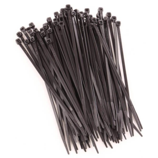 "100 Pack of Narva 3.6 x 140mm Cable Ties - Durable & Reusable"