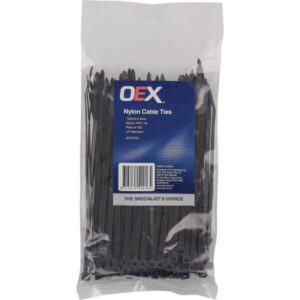 "100 Pack of OEX ACX1316 3.6mm x 150mm Cable Ties - Durable & Reusable"