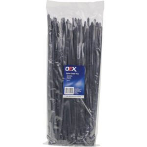 "100 Pack of 7.6mm x 370mm OEX Nylon Cable Ties - ACX1321"