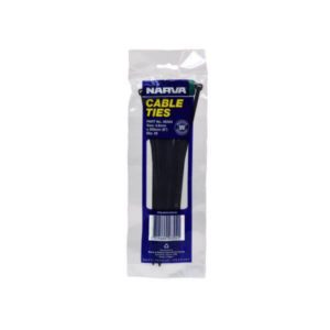 "25 Pack of Narva 56304 4.8mm x 200mm Cable Ties - Durable & Reusable"