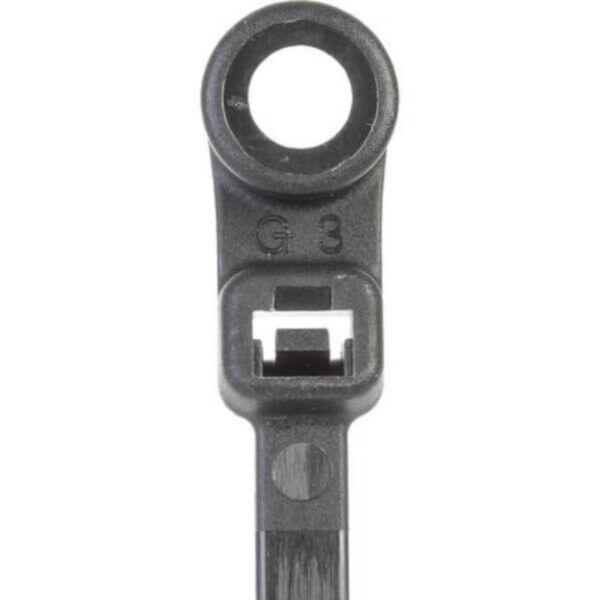 "100 Pack OEX ACX1318 4mm x 200mm Cable Ties - Durable & Reusable"