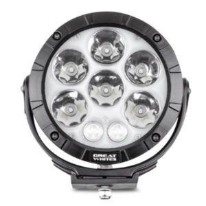 "Great White GWR10084 Attack 170 Series Round LED Driving Light - Brighten Your Drive!"