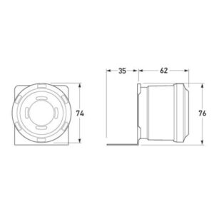 "Hella 12-48V 112Db Fixed Backup Alarm - Get Maximum Visibility & Security!"