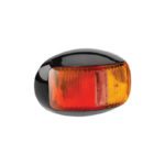 Narva 91606 9-33V L.E.D Side Marker Lamp (Red/Amber) with Black Deflector Base