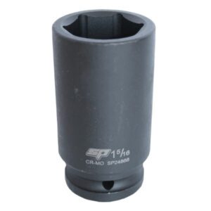 "3/4" Drive 1-11/16" Deep Impact Socket by SP Tools - Professional Quality Socket for Heavy Duty Jobs"