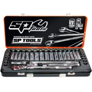 Sp Tools 51Pc 3/8 Dve 12 & 6Pt mm/Sae Socket Set Sp20201