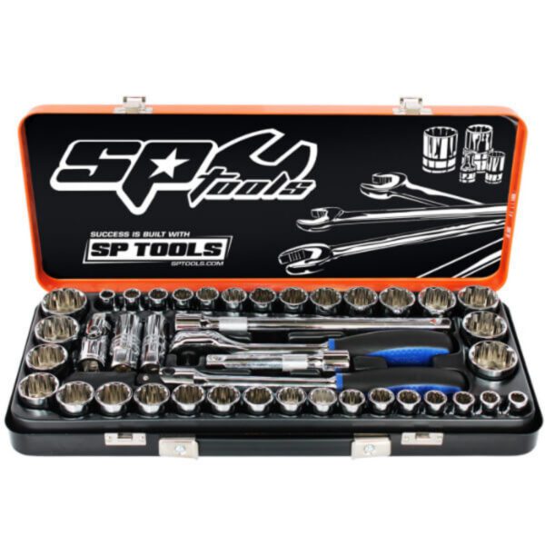 Sp Tools 41Pc 12 Point 1/2" Dr Metric/Sae Socket Set Sp20300