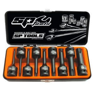 Sp Tools SP20380 9 Pce 1/2" Drive Torx* Impact Socket Set