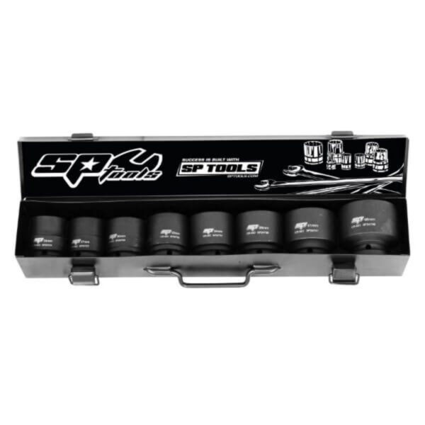Sp Tools SP20410 8Pc 3/4"Dr Metric Impact Socket Set