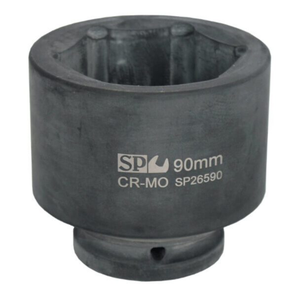 "1-1/2" Dr 115mm Impact Socket by SP Tools SP26615 - Professional Quality Tool for Heavy Duty Use"